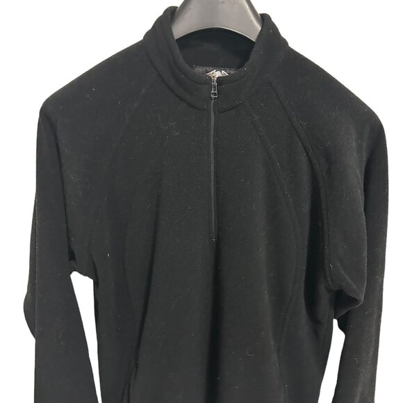 Harley Davidson 1/4 Zip Fleece Sweatshirt Mens Size Large Logo Black - Picture 1 of 8